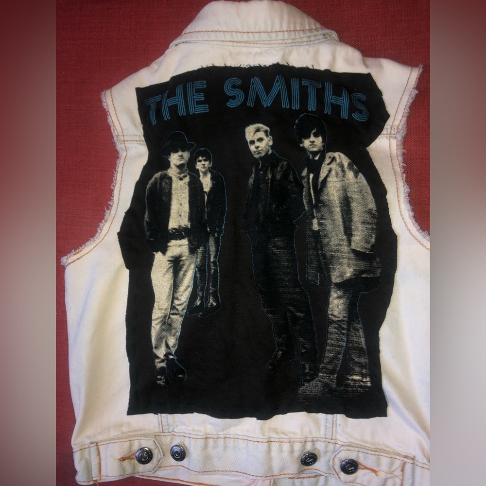 VINTAGE DIY THE SMITHS DENIM VEST S/M
